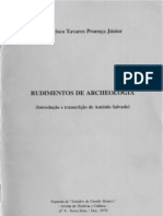 Rudimentos de Archeologia, de Francisco Tavares Proença Júnior