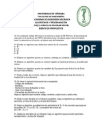 Ejercicios Propuestos (1) Algoritmos y Programación Mecánica