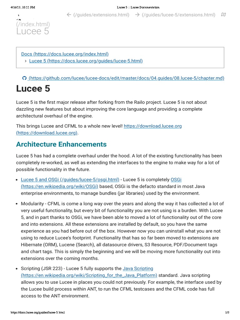 Lucee 5 Documentation Overview | PDF | Anonymous Function | Java ...