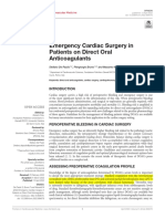 Emergency Cardiac Surgery in DOACs