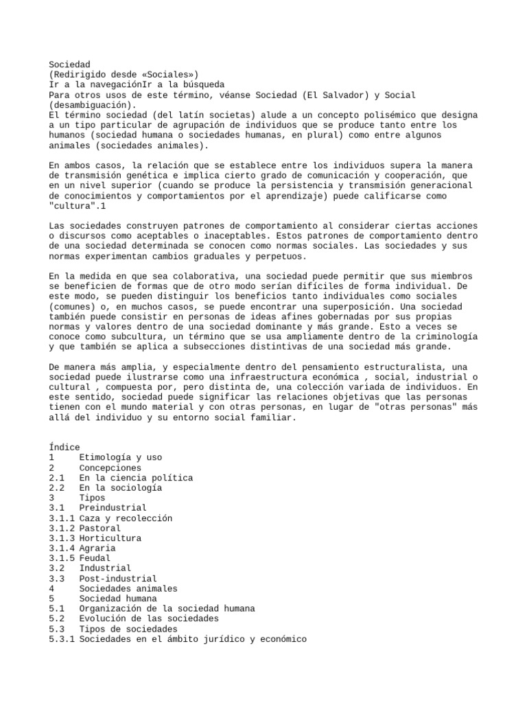 Sociedad PDF Sociedad