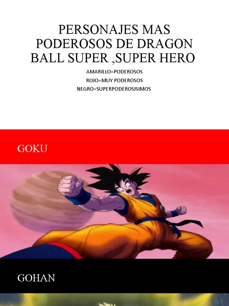 Personajes Mas Poderosos De Dragon Ball Super Pdf