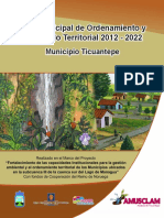 Plan Municipal de Ordenamiento y Desarrollo Territorial 2012 - 2022