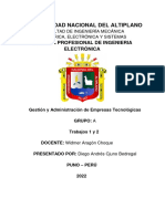 Universidad Nacional Del Altiplano: Escuela Profesional de Ingenieria Electrónica
