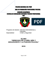 Policía Nacional Del Perú Escuela Nacional de Formación Profesional Policial División Académica Escuela de Educación Superior Técnico Profesional PNP