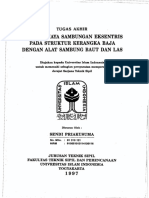 Analisa Biaya Sambungan Eksentris Pada Struktur Kerangka Baja Dengan Alat Sambung Baut Dan Las