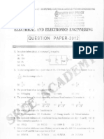ECET 2012 Electrical and Electronics Engg Question Papers