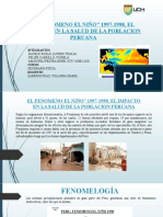 El Fenomeno El Niño" 1997-1998, El Impacto en La Salud de La Poblacion Peruana