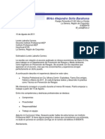 Carta de Presentación Laboral