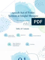 Speech Act of Friday Sermon at Istiqlal Mosque