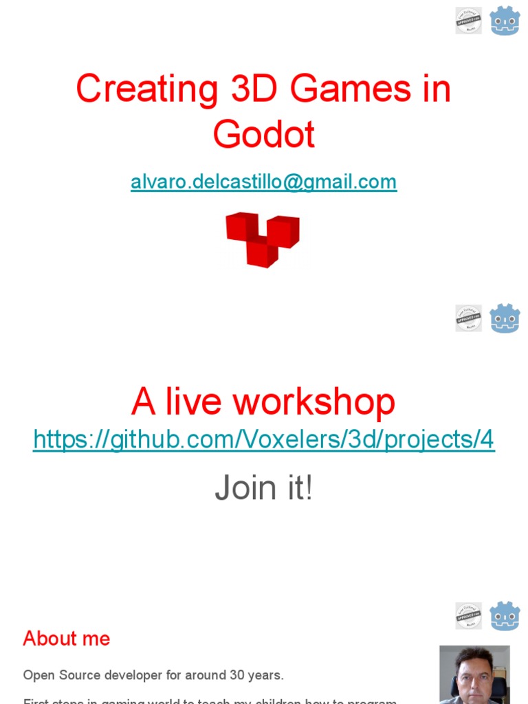 Godot 3D Game Development Workshop | PDF | Blender (Software ...