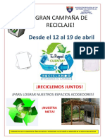 Afiche Reciclaje