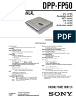 Service Manual: DPP-FP50