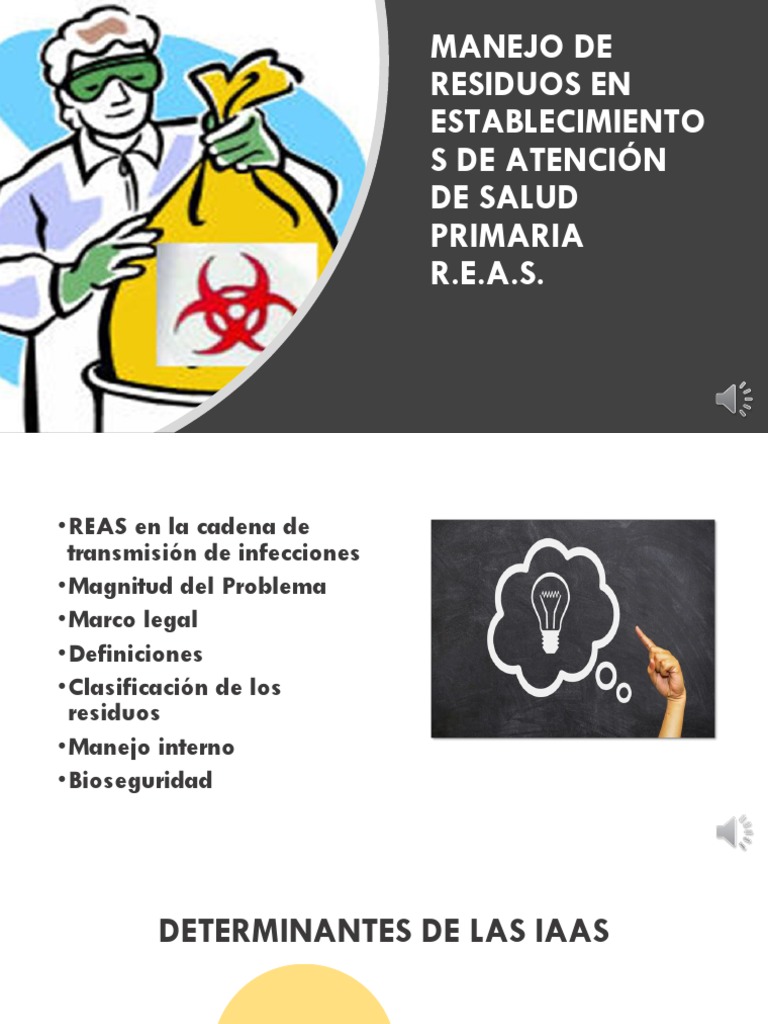Manejo de REAS en Salud Primaria | PDF | Residuos | Infección