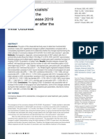 Endodontic Specialists ' Practice During The Coronavirus Disease 2019 Pandemic: 1 Year After The Initial Outbreak