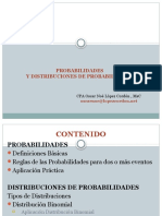 Probabilidades Y Distribuciones de Probabilidades: Cpa Oscar Noé López Cordón, MSC