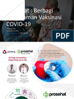 Prosehat: Berbagi Pengalaman Vaksinasi Covid-19: Dr. Agnes, MPH Cofounder Prosehat - 0811182728