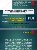 PROCESO DE EVALUACIÓN - Gestión Universitaria y Procesos de Evaluación