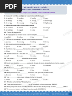 I. Choose The Word That Has Different Sound in The Underlined Part