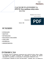 QUANTIFICAÇÃO DE FLAVONOIDE NA FLOR DA ESPÉCIE Macroptilium Lathyroides (L) Urb.