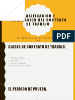 Clasificacion y Terminacion Del Contrato de Trabajo