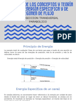 Exposición de Los Conceptos Y Teoría Sobre La Energía Especifica Y de Regimen de Flujo