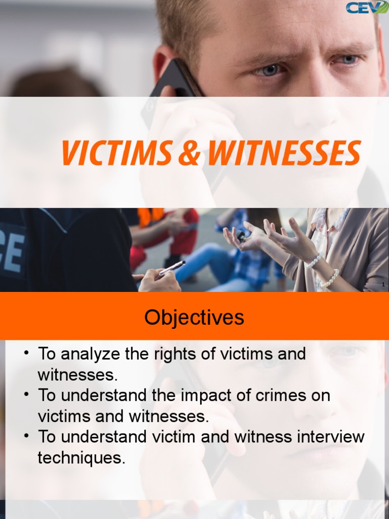 Rights and Impact on Victims and Witnesses | PDF | Witness | Crimes