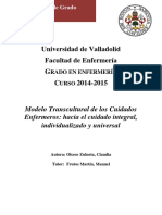 Universidad de Valladolid Facultad de Enfermería G C 2014-2015
