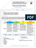 Actividades de Repaso Informática 2°