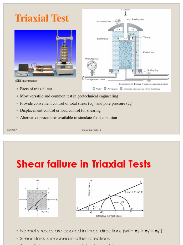 Triaxial Test in Geotechnical Engineering | PDF | Soil Mechanics ...