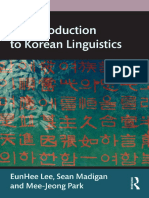 An Introduction To Korean Linguistics