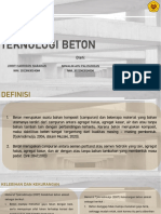 Tugas 1 Teknologi Beton: Oleh