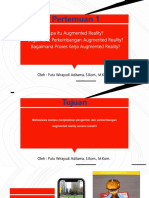 Pertemuan 1&2 Difinsi, Sejarah, Proses AR