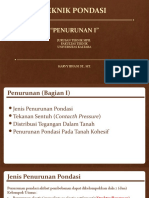 Teknik Pondasi: "Penurunan I"