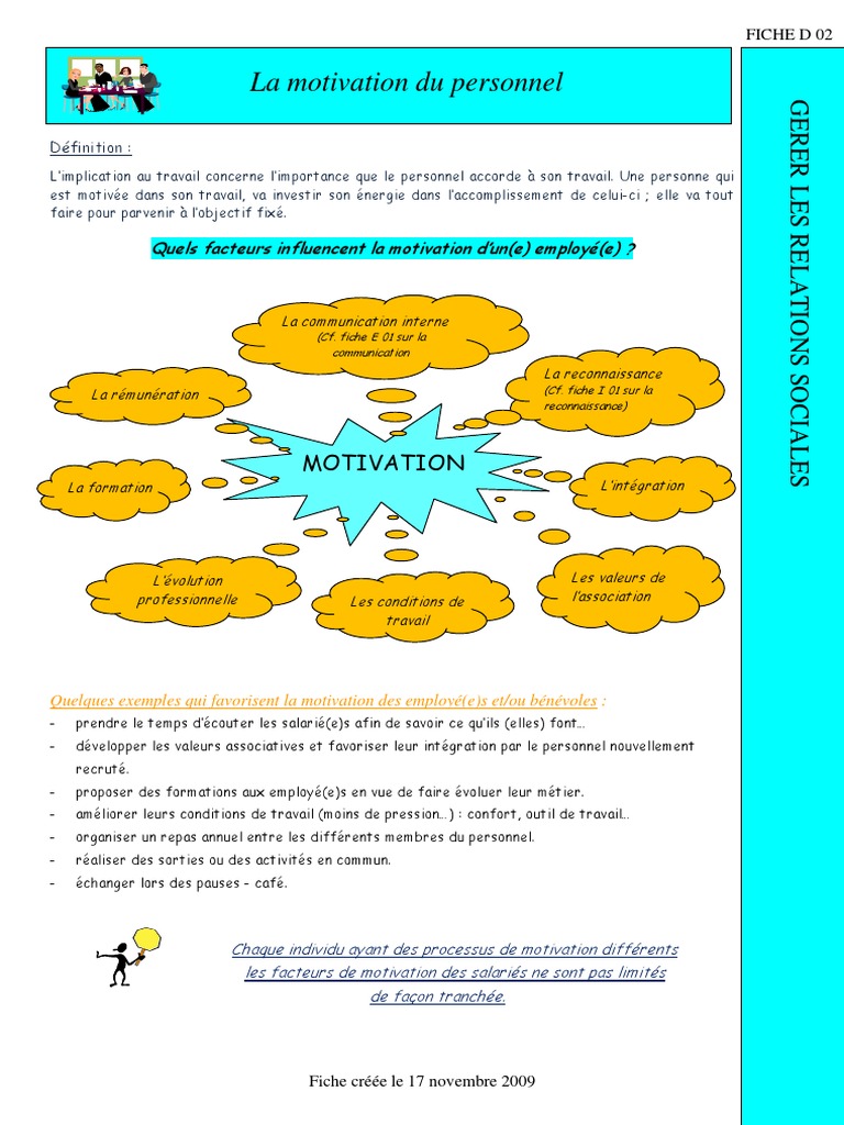 Facteurs influençant la motivation au travail | PDF | Motivation | Motivant