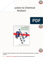 Introduction To Chemical Analysis