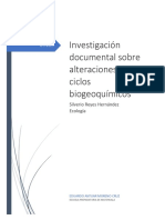 Alteraciones en Cambios Biogeoquimicos