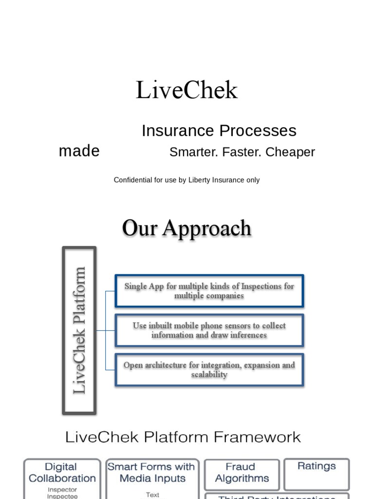 LiveChek: Smart Insurance Inspections | PDF | Insurance | Computing