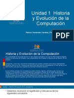 Unidad 1 Historia y Evolución de La Computación: Patricio Santander Canales - Paralelos 300 - 301 - 302