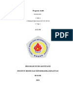 Program Audit: Disusun Oleh: 1. Dafa 2. Muhamad Iqbal Januar Arif (181210226) 3. Virgi