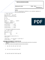 I.E.P. PERUANO ESPAÑOL PRÁCTICA CALIFICADA DE ÁLGEBRA