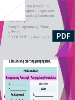 Nagagamit Ang Panghalip Panao Sa Usapan at Pagsasabi Tungkol Sa Sariling Karanasan F4WG-if-j-3 Sang:Pinagyamang Pluma p.86-90 YOUTUBE (Dayalogo)