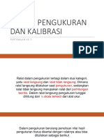 Sistem Pengukuran Dan Kalibrasi: Pertemuan Ke-7