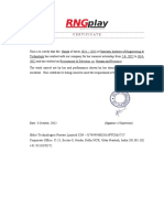Certificate + Table of Content N