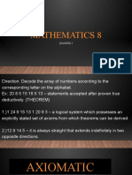 Mathematics 8: Quarter 3