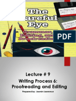 Lecture 09 - Writing Process 6 - Proofreading and Editing (Revised)
