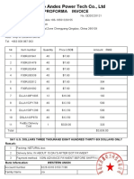 Tsingtao Andes Power Tech Co., LTD PI (USD) - Lebanon