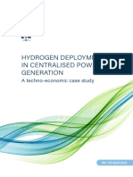 H2 Deployment in Centralised Power Generation Techno Economic Study April2022
