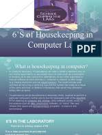 6'S of Housekeeping in Computer Lab