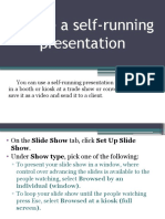 Create A Self-Running Presentation